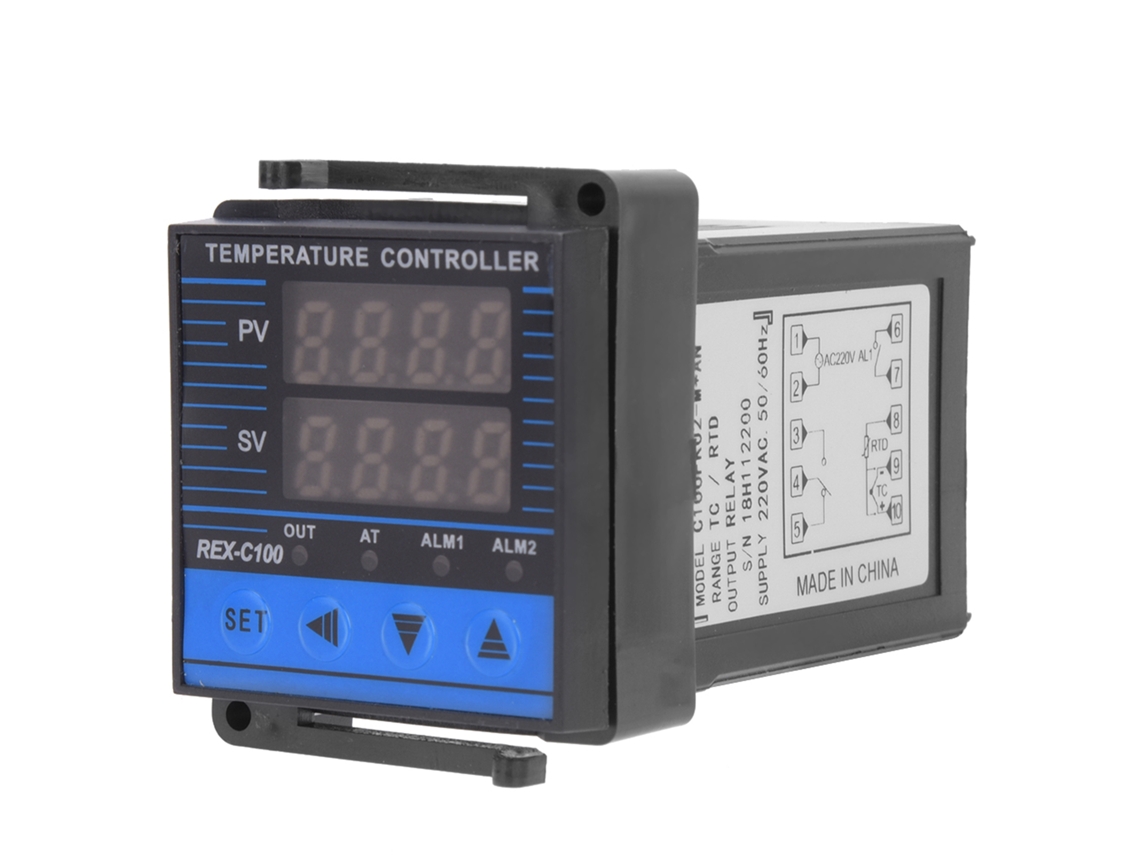 Controlador De Temperatura Digital Inteligente Rex-c100 Saída De Relé Sensibilidade Alta 0-400℃