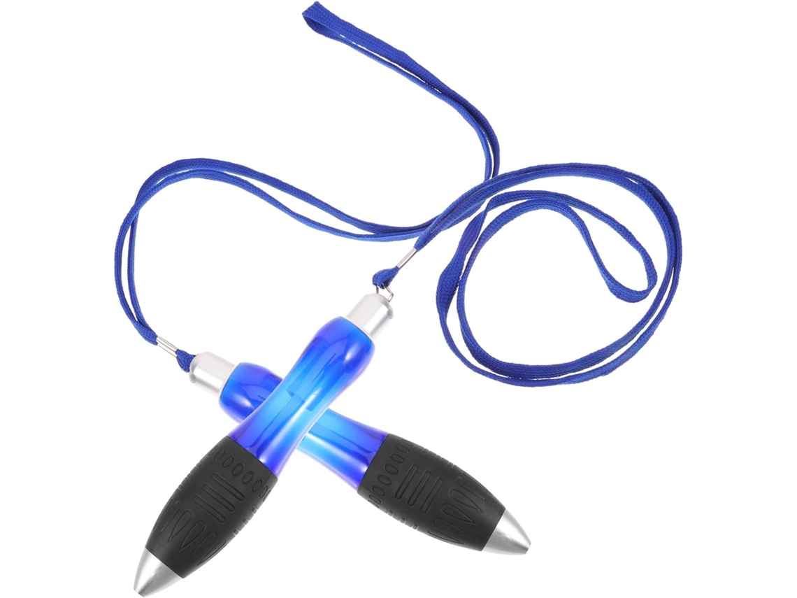 Conjunto de 2 Canetas Tubulares Azuis de Plástico com Peso, para uma Pegada Ergonômica e Confortável SFUSHOS