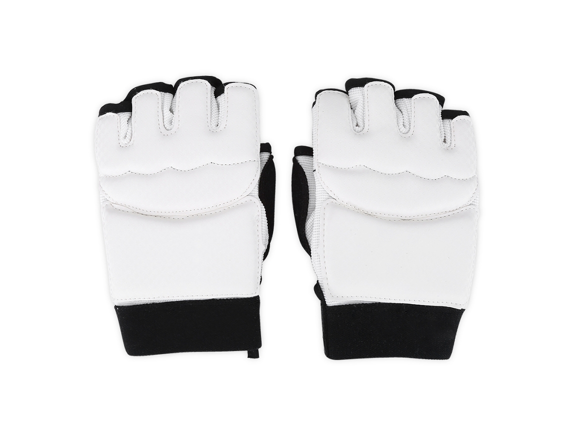 Protector de Mão de Meia Dedo para Taekwondo, Luvas de Boxe, Tamanho S | S/MARCA