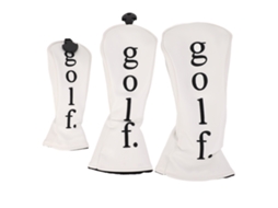 Urbannova-capas De Cabeça De Taco De Golfe Pu Resistente À Água Branco