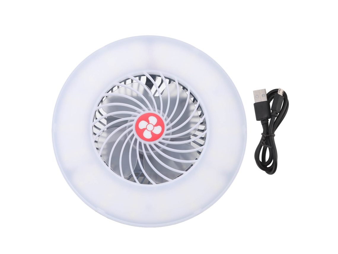 Ventilador Portátil Usb Da Laxiscreed Com Leds E Suporte Magnético