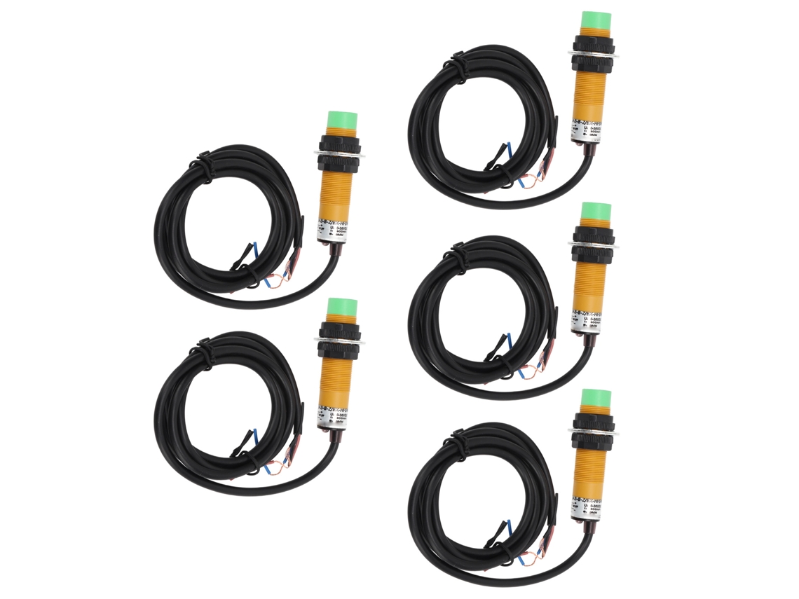 5pcs Sensor Indutivo de Proximidade Npn 6‑36Vdc Chave Sensor de Aproximação Industrial