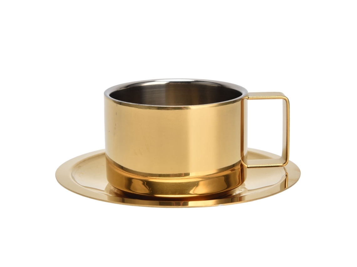 Xícara de Café LAXISCREED Aço Inox Design Fashion