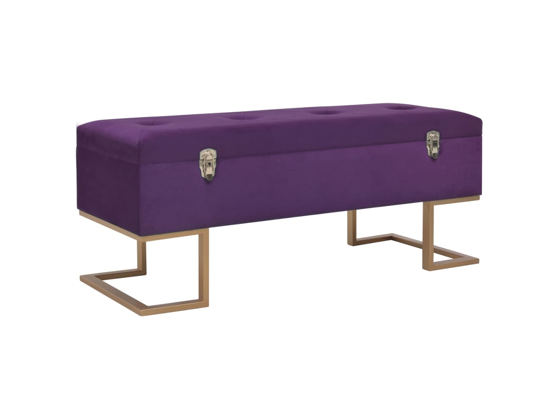 Bench, Benches Vidaxl Roxo Tecido (n/a)