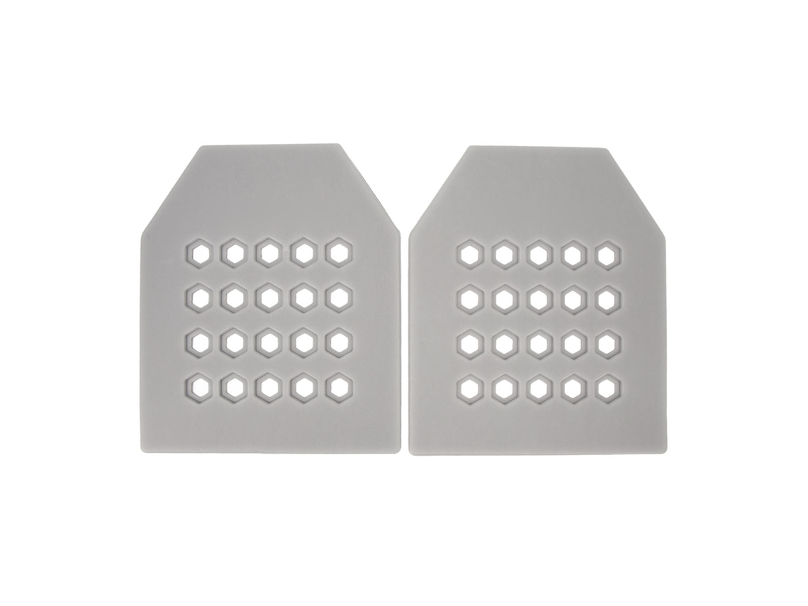2pcs Placa Interna Eva Para Colete Anti-bala Macia Ultradelgada Recortável Cinza Para Caça