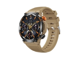 Smartwatch de 1 46 Polegadas 100 Modos Esportivos 30 Dias de Duração Da Bateria em Espera para Ios e Android Cáqui YEMAESRE