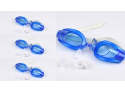 Óculos de Natação AQUAFORGE com visão clara, antiembaçante, proteção UV, vedação de silicone, ajuste rápido