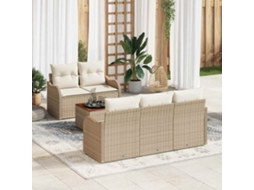 Vidaxl Conjunto De Sofá De Jardim 6 Unid. 5-número De Lugares