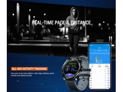 Smartwatch Zeblaze Neo com tela IPS de 1,3 polegadas, Bluetooth 4.0, monitor de frequência cardíaca, pressão arterial e sono, classificação IP67.