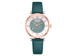 Relógio de Pulso Unissex Casual de Quartzo com Pulseira Pu Simples (verde)
