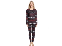 Laxiscreed Roupa De Natal Festiva Para Mulher Com Blusa Santa E Calças De Outwear