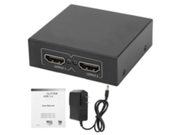 Mali divisor Hdmi Switcher 1 Entrada 2 Saídas 1080p Hdtv Compatível com Pc/stb/dvd/ps3/hdtv 100 240v