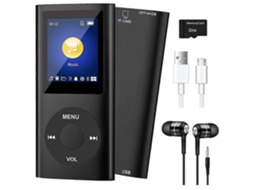 Mp3 Player Bluetooth 5.0, Leitor de Música 32gb Tf, Fm, Fone de Ouvido TAISHENGDA