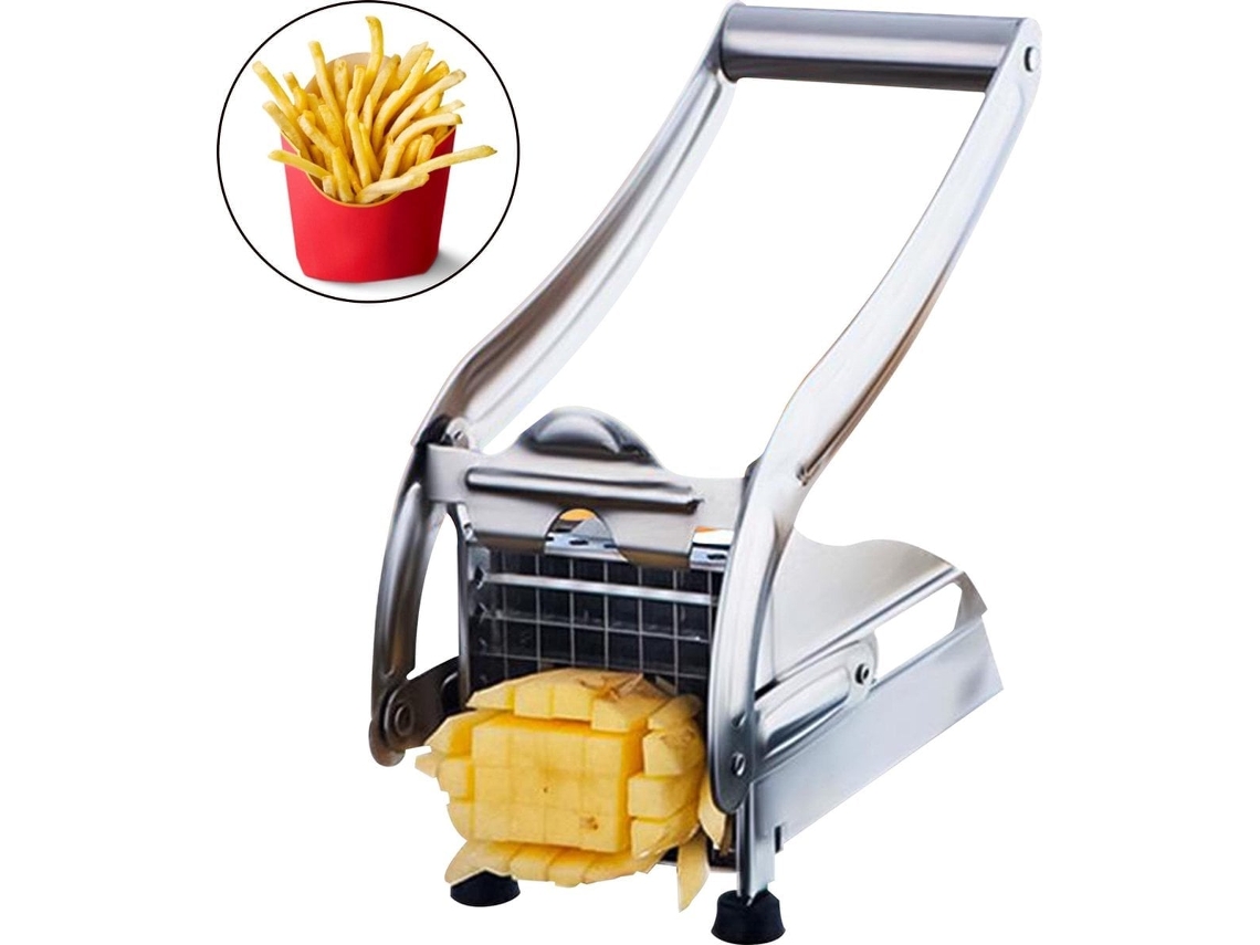 Cortador de Frituras Francês Cortador de Batatas Profissional Aço Inoxidável Prata ZYBLSSBB