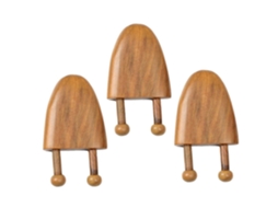 Conjunto de Massageador Acupressão Três Peças: Facial, Raspador Nasal Madeira e Ferramenta Gua Sha GOKOCO