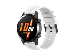 Bracelete de Smartwatch para Huawei Watch Buds 20mm Silicone com fivela preta (branca)