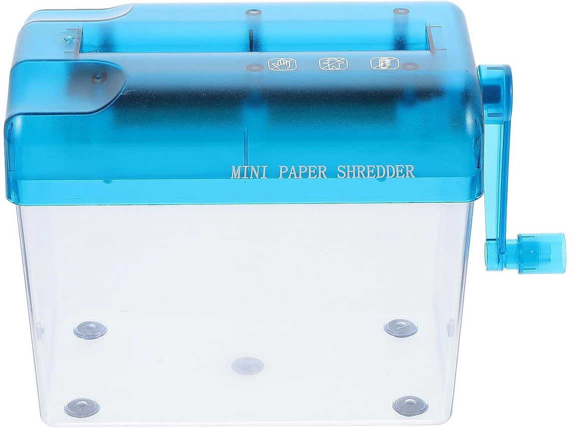 Destruidores De Documentos Manuel A6 Mini En Abs Bleu, Bureau