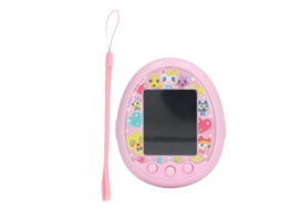 Máquina de jogos portátil vintage digital para animais de estimação da ATS, ideal para relaxar, com chave eletrônica rosa.
