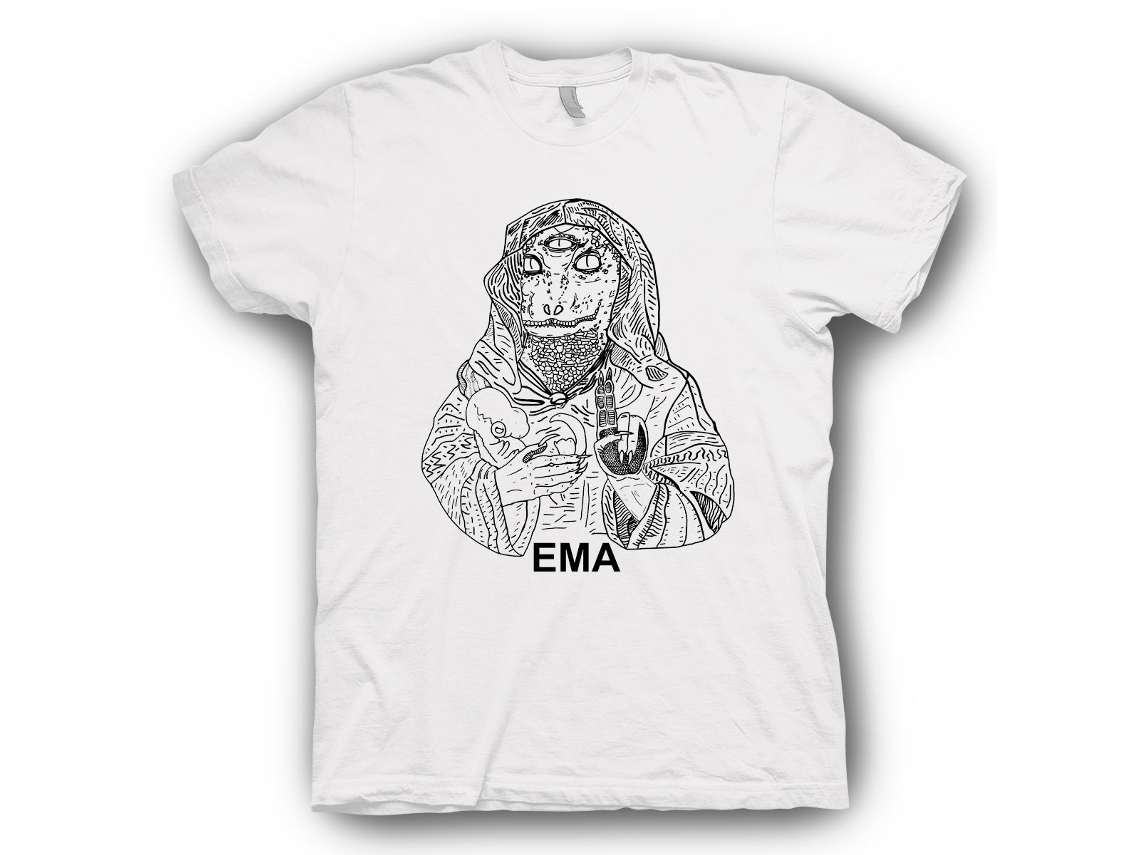 Ema Lizard White T shirt ROCKINSTONE Unisex Adults Best Sellers Size:xxxl