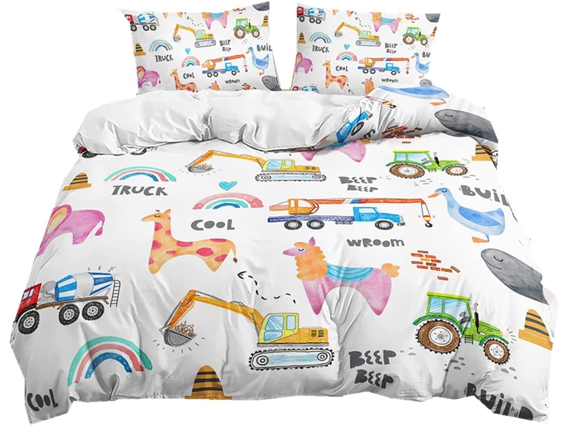 Capa de Edredom Infantil em Microfibra Fronha 220x240 Cm, 140x200 Cm