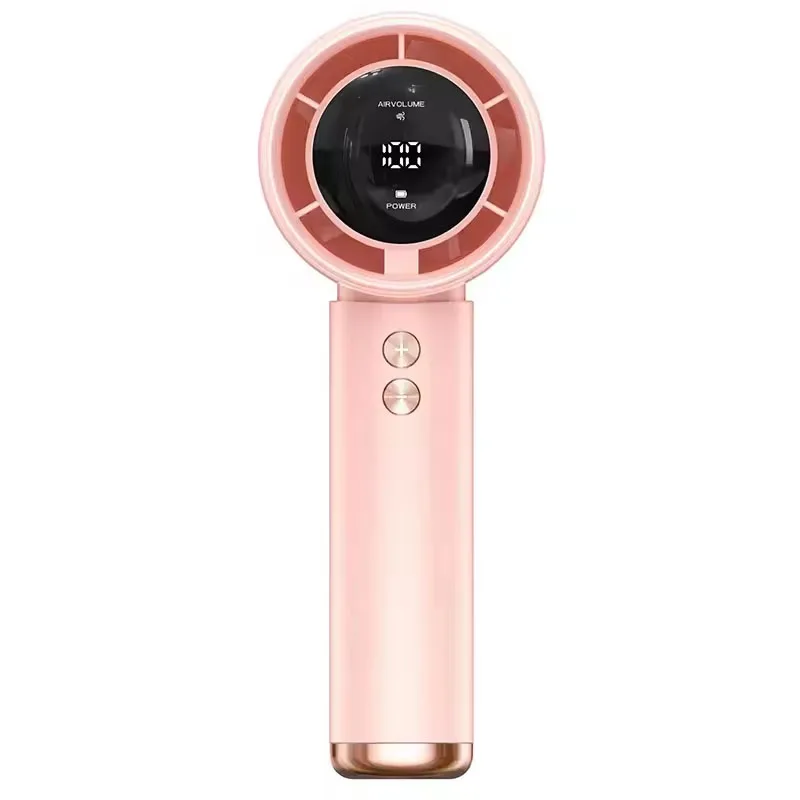 (rosa) Mini Ventilador De Mão, Carregamento Rápido Usb, Ventilador Portátil Silencioso