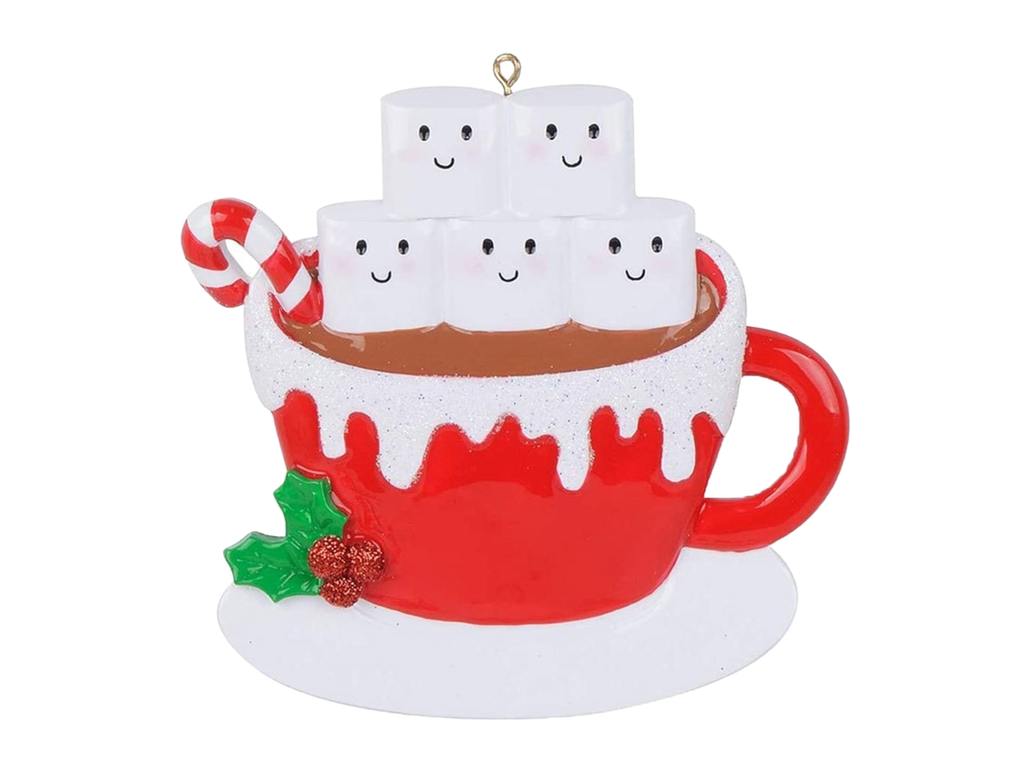 Laxiscreed Kit De 5 Ornamentos De Natal Em Resina Para Decoração De Árvore E Diy