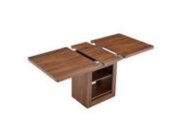 Mesa de jantar extensível em madeira de nogueira PAPRIKA