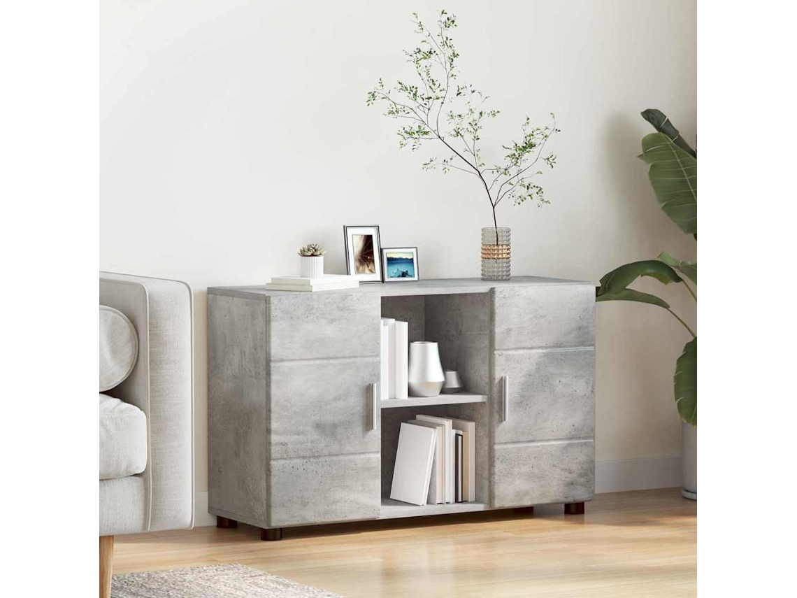Vidaxl Buffet Florin 88,5 X 30,5 X 55,5 Cm Cinzento Madeira Processada