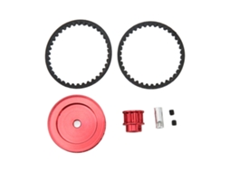 Sistema De Engranajes De Transmisión Por Correa 12t 30t Para Traxxas 1/10 Coche Rc Crawler Piezas De Mejora Diy Rojo