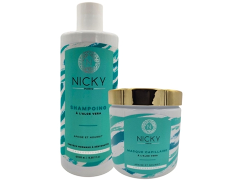Conjunto de shampoo e máscara NICKY PARIS Aloe Vera