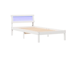 Estrutura da Cama Branco 75x190 cm Madeira de Pinheiro Sólida MAISON EXCLUSIVE