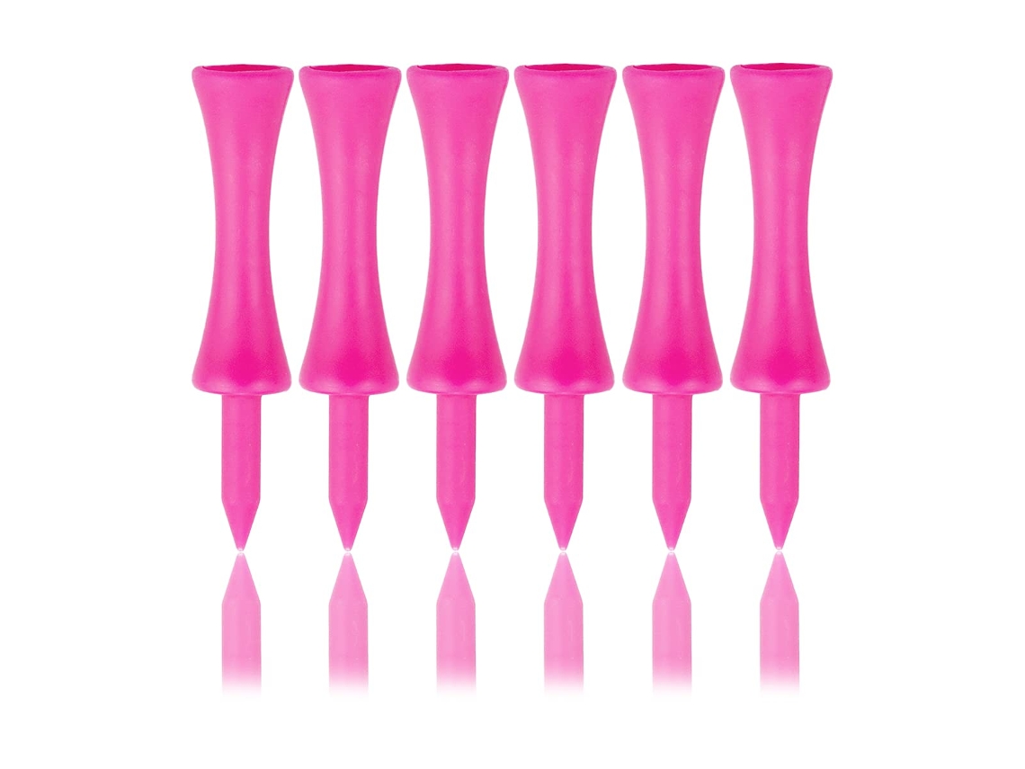 Conjunto de 100 Pinos de Golfe de Plástico Rosa, 57 Mm BRILVIBERA