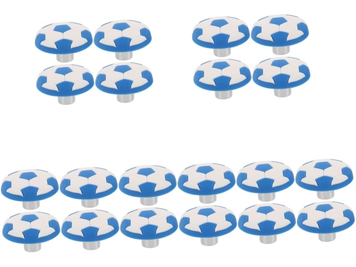 Conjunto De 20 Puxadores Decorativos Para Gavetas Em Formato De Bola De Futebol, Com Desenho Animado.