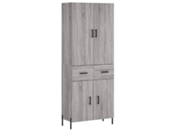 Guarda-roupa alto em madeira Sonoma Cinza, exclusivo da Maison (69,5 x 34 x 180 cm)
