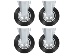 Vidaxl Rodas Fixas 4 Pcs 200 Mm