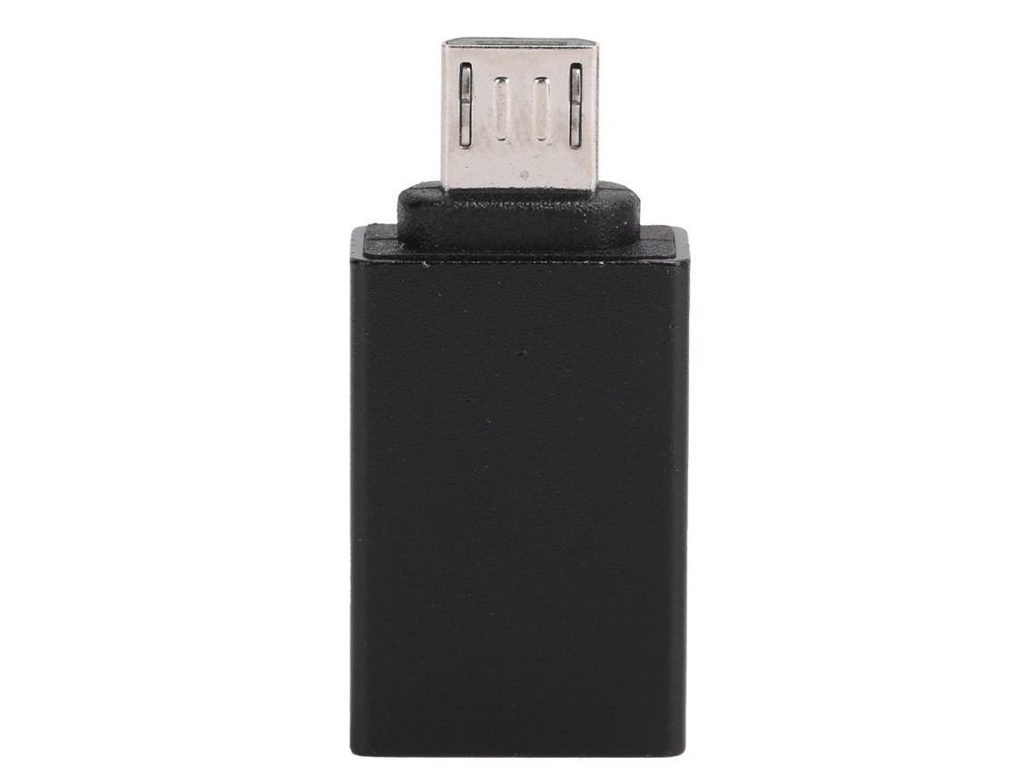 Adaptador Usb Para Micro Otg Para Android Conector De Dados E Carregamento Preto