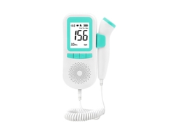 Monitor Doppler Fetal Digital Verde com Tela Seca para Ecografia, Acompanha a Gravidez com Tranquilidade STELASPLEN