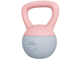 Kettlebell Kettlebell Preenchido Areia Metálica Cabo Antiderrapante Treinamento Casa 8kg 19x19x28cm Rosa - Estilo