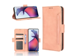 Capa De Celular Em Couro Com Textura De Bezerro E Toque Suave Para Motorola Moto S30 Pro 5g, Com Compartimentos Para Cartões.