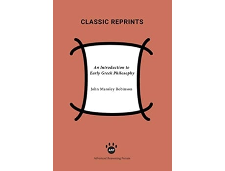 Livro An Introduction to Early Greek Philosophy de John Mansley Robinson (Inglês)