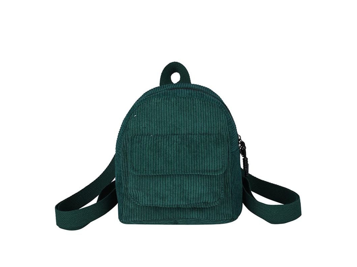 Mochila Mini con Cuadros Sólidos Verde S/MARCA 2026