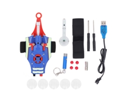 Ats brinquedo Lançador de Corda para Crianças com 5 Ventosas e 5 Ímanes, Luz Azul, 5 Peças