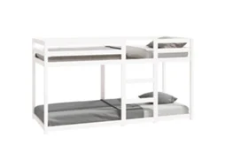 Bunk Bed, Bunk Beds Vidaxl Branco Madeira De Pinho (80 X 200 Cm)