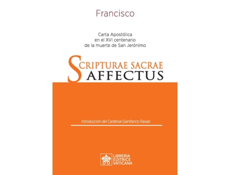Livro Scripturae Sacrae Affectus Carta Apostólica En El Xvi Centenario De La Muerte De San Jerónimo De Papa Francisco - Jorge Mario Bergoglio (inglês)