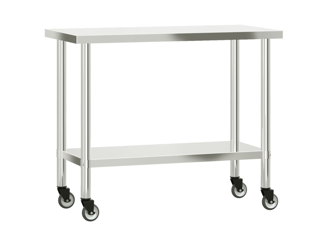 Kitchen Work Table, Kitchen Work Tables Vidaxl (110 X 55 X 85 Cm)