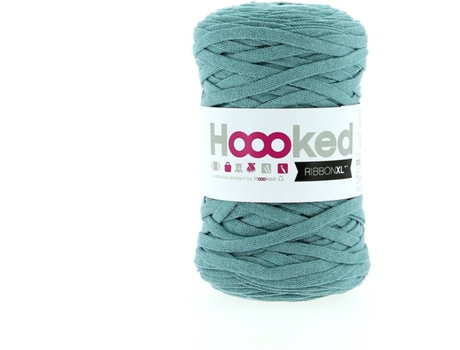 Fio de Algodão HOOOKED RibbonXL Emerald Splash (Azul - 120 m)