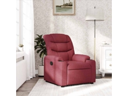 Poltrona de Sala HARLANV1 com tecido vermelho tinto reclinável
