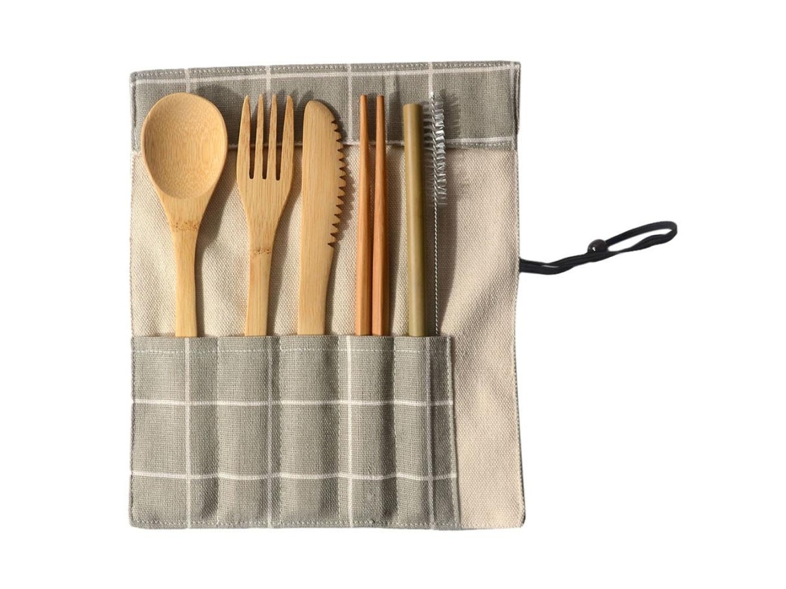Travel Cutlery 7 Pieces Grey NORTHIX