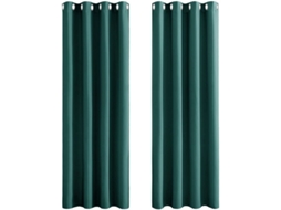 Cortinas Blackout Para Quarto - Cortinas Duplas Com Isolamento Térmico Para Janela / Conjunto De 2 Cortinas De Tecido Grosso Sólido, C 100 XA 130