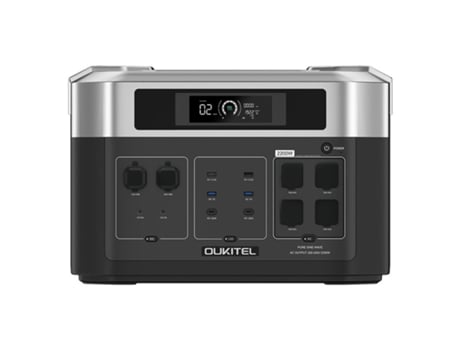 Estação De Energia Para Varanda Oukitel Bp2000 Bateria Lifepo4 2048wh/640000mah Gerador Solar Saída De Ca De 2200w Expansível Até 7 Pacotes De Bateria